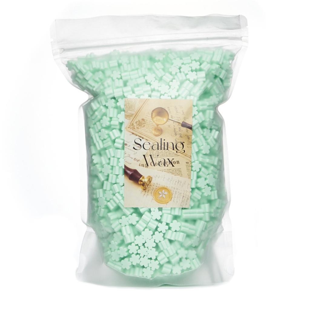 500g Flower Shaped Sealing Waxes for Wax Seal Stamp Colorful Waxes Seal Beads for Letter Envelope Christmas Card Package