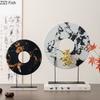 Creative Circular Marble Handicrafts Desk Decoration Ornaments Minimalist Natural Marble Sculpture Room Aesthetics Decor