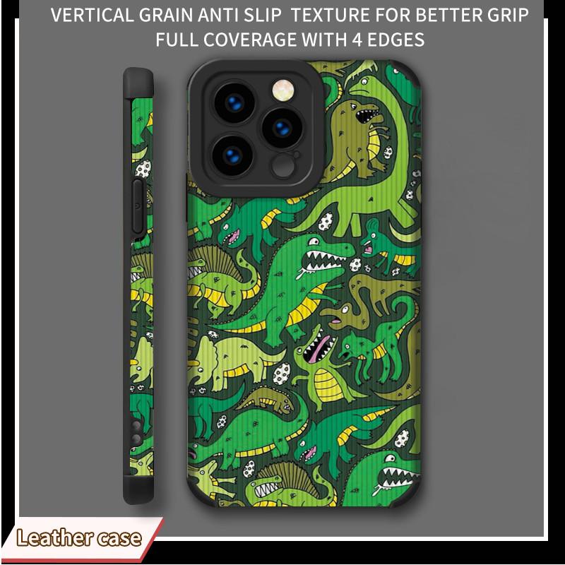 

Вертикальный кожаный чехол с рисунком динозавра, мягкий силиконовый чехол для телефона, задняя крышка с объективом камеры, полная защита для iPhone iPhone 6 чёрный