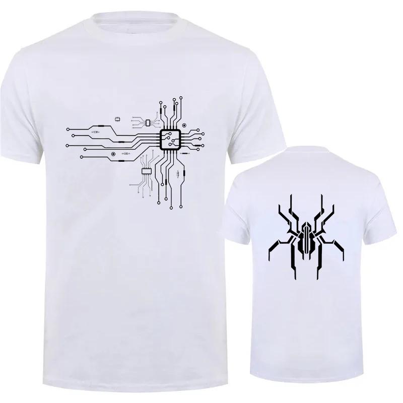 Simple Fashion CPU Graphic T Shirts For Unisex Summer Trendy Circuit Diagram 3D Printed Tshirts Cool Streetwear Oversized Tees