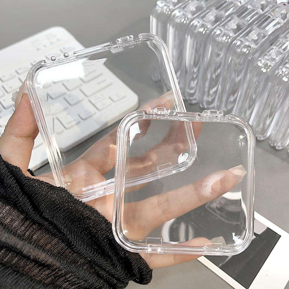 10/1Pcs Plastic Clear Square Storage Box Mini Portable Packaging Boxes For Jewelry Earring Bracelet DIY Nail Art Organizer Case