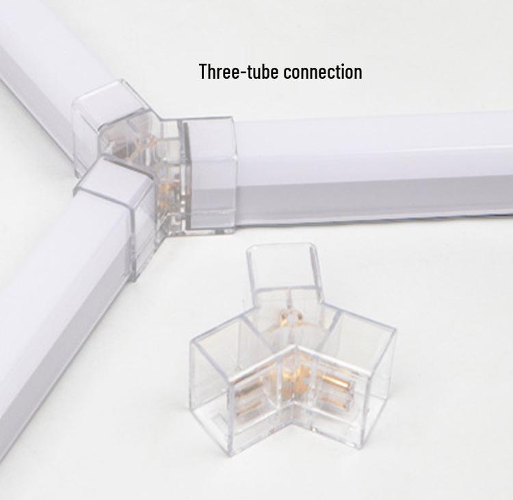 LED Honeycomb Lamp Kit: Splicing Accessories with Three Tubes, Corner Connectors, and Transparent All-Plastic Workstation Lamp