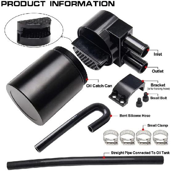 Reservoir Fuel Tanks Oil Catch Can Box with Silicone Radiator Hose For BMW N54 335i 135i E90 E92 E82 2006-2010 Car Accessories