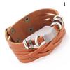 New Style Hand-woven Bracelets Multi-layer Combination Accessory Stainless Steel Men's Leather Fashion Man Jewelry Wholesale New