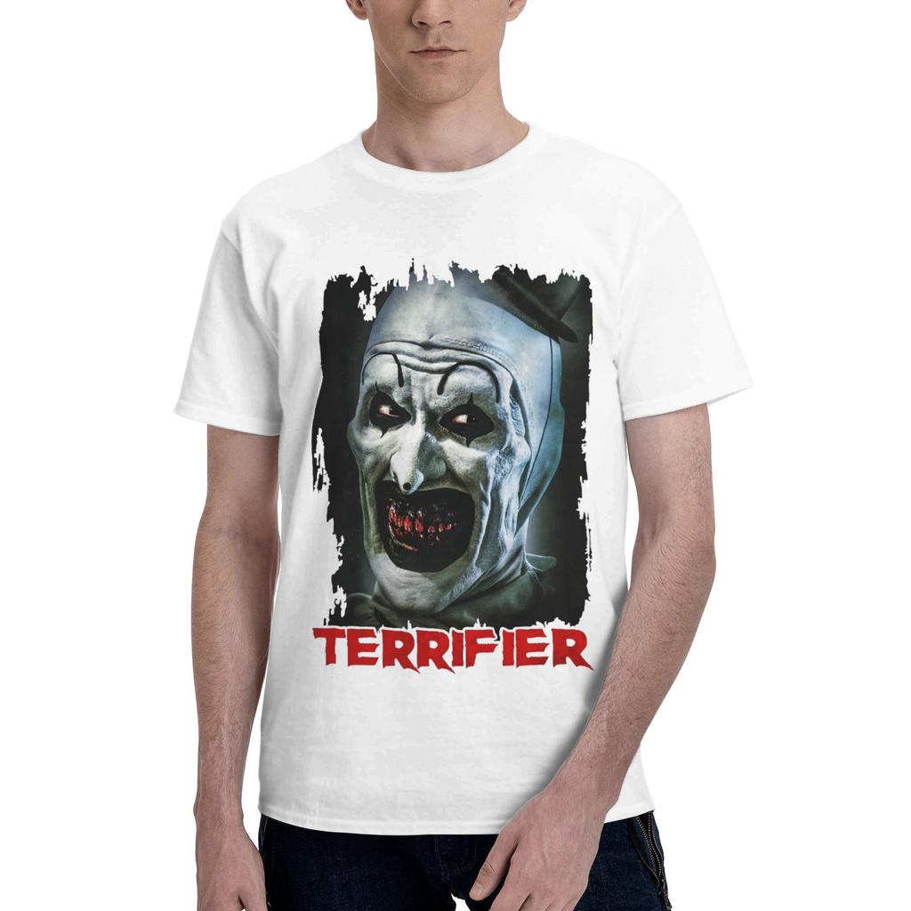 Terrifier Art The Clown Lover T Shirts for Men Women Cotton Amazing T-Shirt Crew Neck Halloween Tee Shirt Clothes Printed