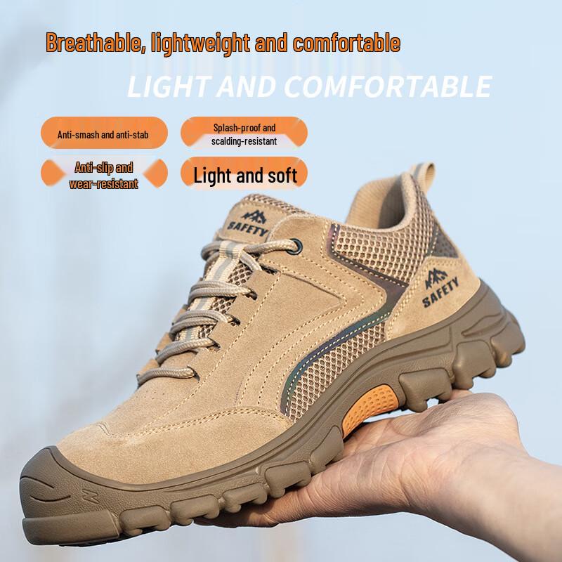 Men's Puncture-Proof Mid-Top Safety Shoes