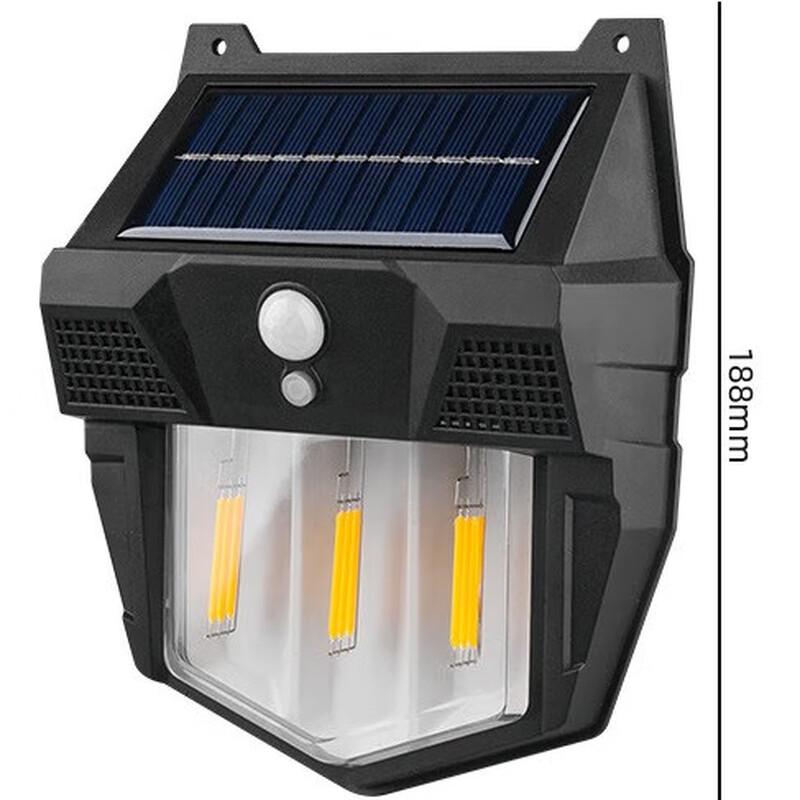 UOSU Solar Motion Sensor Outdoor Wall Lights (2-Pack)