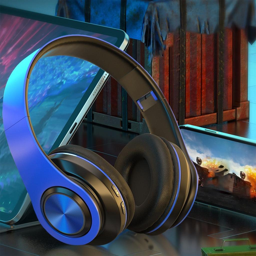 Kopfhörer mit aktiver Geräuschunterdrückung Bluetooth-Kopfhörer Kabellose Kopfhörer Over-Ear mit tiefem Bass Kabelgebundene Kabellose Kopfhörer