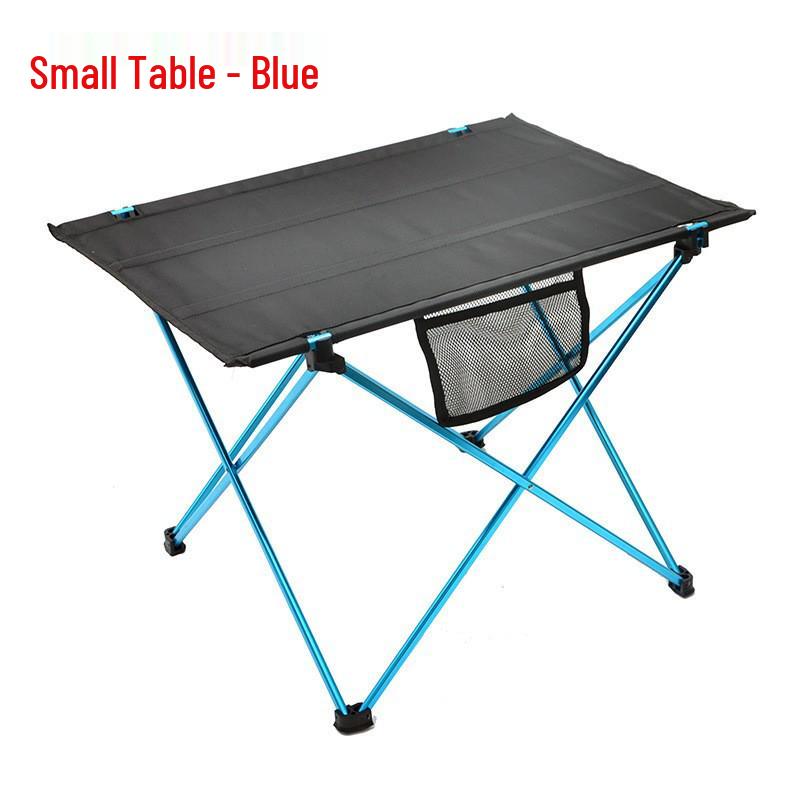 Compact Ultra-light Aluminum Folding Picnic Table for Outdoor Camping and Barbecue