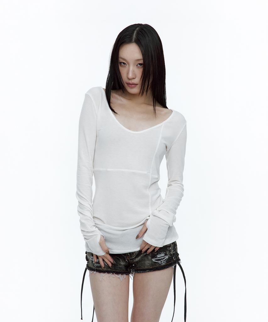 ROUGHNECK Crossline Slim Top White