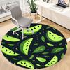 1pc Watermelon Pattern Office Round Rug, Carpet for Office, Gaming, Lightweight Round Floor Mat Yy260205068