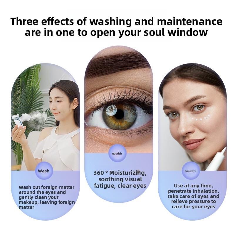 Hot and Cold Compress Eye Moisturizer, Eye Spray Device, Dry Eye Astringent Eye Moisturizer, Eye Protection Device, Portable Eye Mask, Eye Wash Device