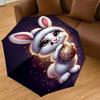 1PC rabbit ornamentAutomatic Open/Close Umbrella with Windproof, 8-Rib Sturdy Canopy, Durable Ribs, Fashionable Design1234A