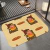 Anime T-twinkle Floor Mat Diatomite Bath Mat, Quick Dry Absorbent Non-Slip Door Mat
