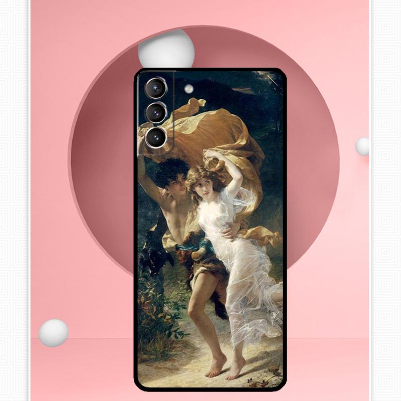 Renaissance Art Paint Case For Samsung Galaxy S25 Ultra S20 S21 S22 S23 S24 Plus S9 S10 S24 FE S25 FE Cover Funda