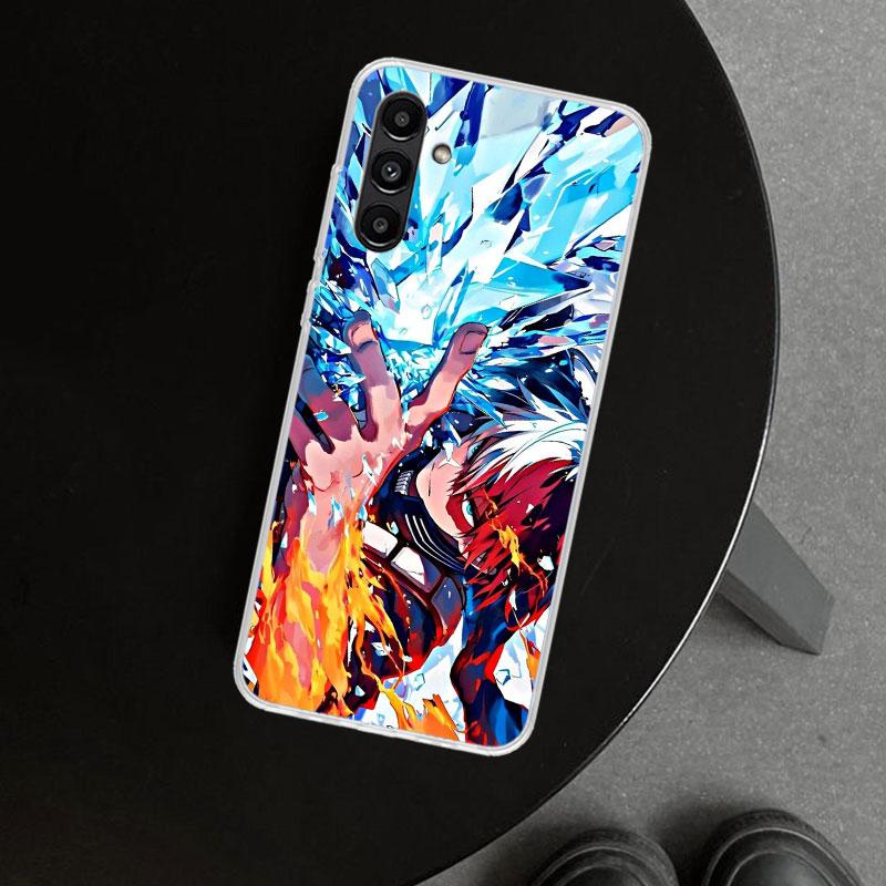 Todoroki Shoto MHA My Hero Phone Case Cover for Samsung Galaxy A17 A16 A26 A36 A56 A57 A37 A15 A25 A35 A55 A14 A24 A34 A54 A13 A