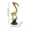 Sculpture, Music Note Figurine, Table Center, Office Ornament for Library