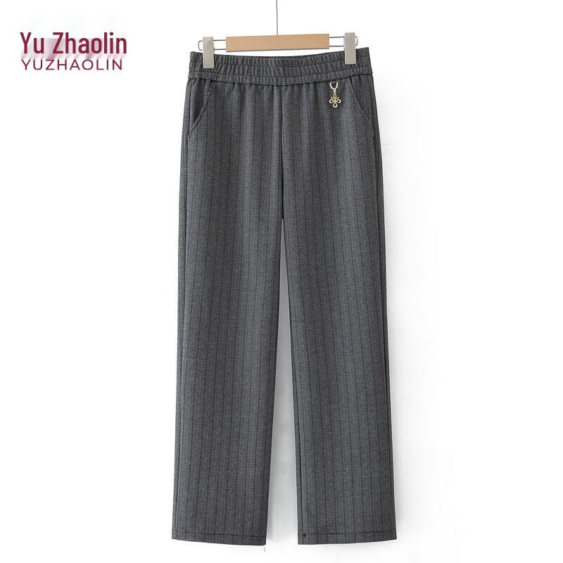 YUZHAOLIN Spring Autumn Casual Straight-Leg Pants for Moms