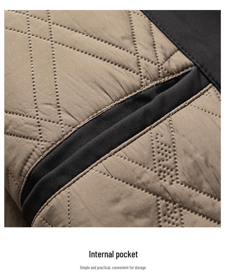 Men's Executive Wool-Blend Cotton-Padded Jacket - 2025 Autumn/Winter Business Casual Coat