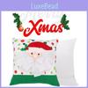 Festive Christmas Santa Claus Pillow Cover Cozy Decorative Cushion For Holidays