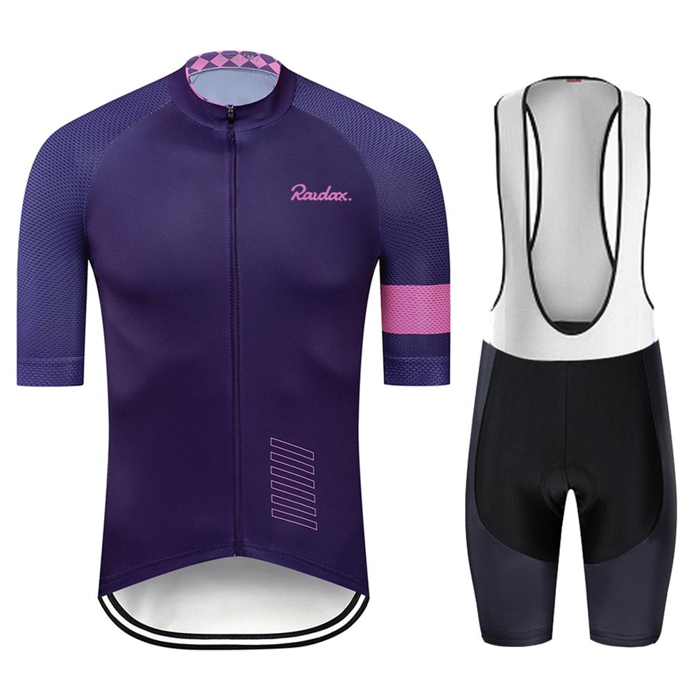 2025 Conjunto de Ciclismo Raudax Hombre Maillot de Ciclismo Manga Corta Kit de Ropa de Ciclismo para Bicicleta Ropa para Bicicleta de Montaña Mtb Maillot de Triatlón Ciclismo
