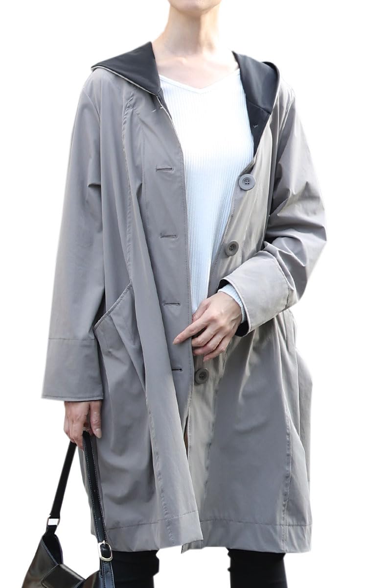 

Практичный и функциональный дождевик для модных и других изысканных женщин [sawa á mode] в двух тонах. верхняя одежда, пальто, куртка, предметы.