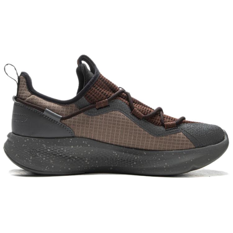 New LiNing Yunyi Slip Resistant Abrasion Resistant Low top Casual Shoes Men's Hazel Brown Palm Tree Gray Brown AGLV133-3