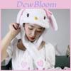 New Princess Inflatable Cap Plush Toy With Moving Ears Colorful Glow Hot Seller
