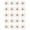 20pcs Daisy Flower Patch Decorative Clothing Sticker DIY Appliques IronOn Garment Accessory