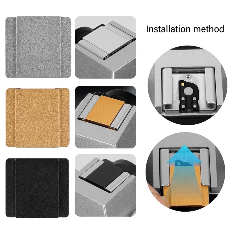 Protective Camera Hot Shoe Mount Cover Protector For Cameras, Precise Fit Aluminum Dust Guard
