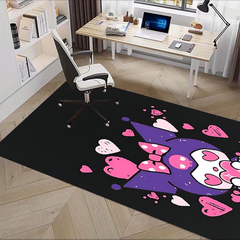 Office Rug Cute, Hearts Anti-Slip Rug, Machine Washable for Living Room, Bedroom, Office, Multiple Sizes, Bedroom Mat, Decorative Mat, Durable Mat, Li