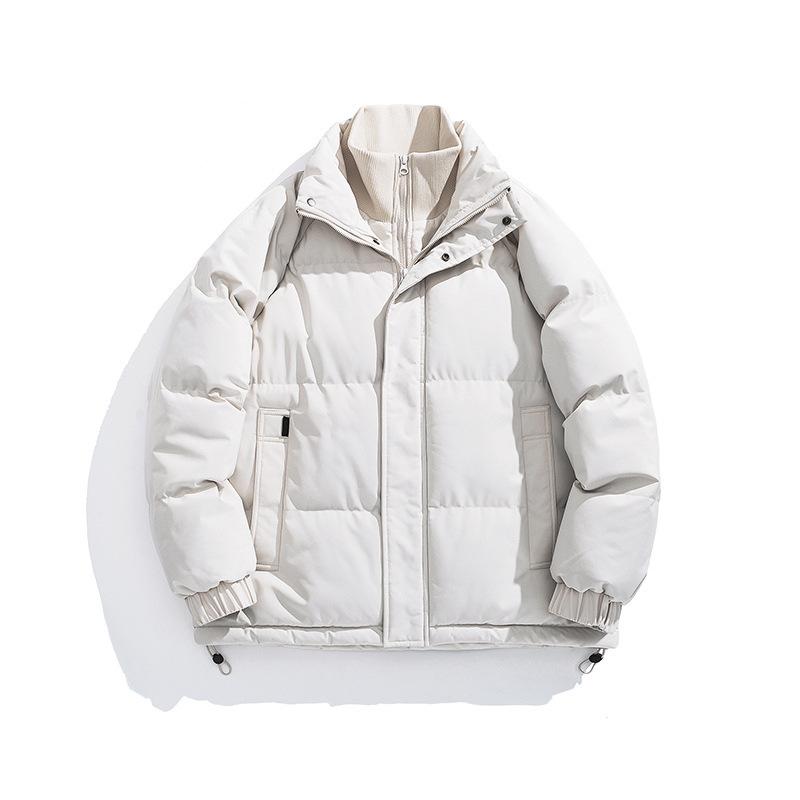 Couple Cotton-padded Fake Two-piece Coat Winter New Stand-up Collar Thickened Bread-padded Jacket Men's Cotton-padded Jacket