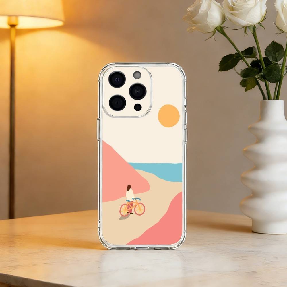 B-Bicycle Bike S-Sport Soft Phone Case For iPhone 17 16 15 14 13 12 11 Mini Pro Max Plus Transparent Cover