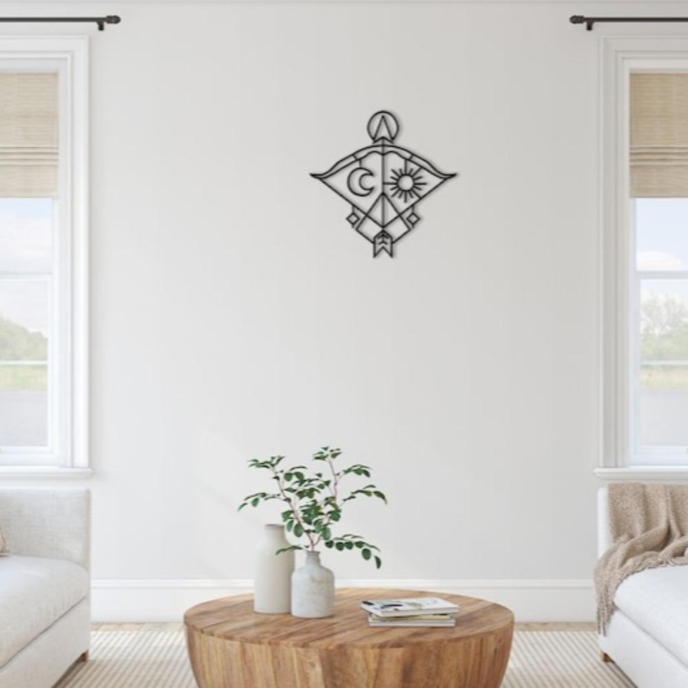 Sagittarius Metal Wall Art Zodiac Sign Home Decor