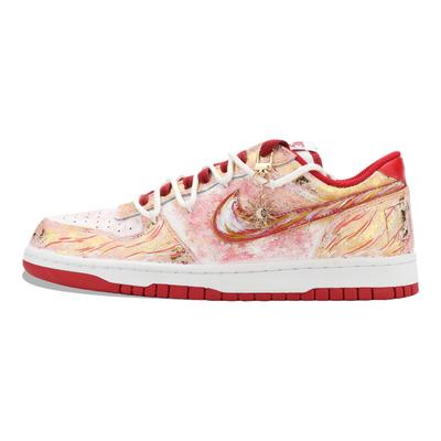Nike Velké skateboardové boty Unisex Nízké Červená/Bílá 355152-150(Tým1390-)