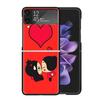 Cute Cartoon Pucca Garu Clear Phone Case For Samsung Z Flip 7 6 5 4 3 Galaxy ZFlip7 ZFlip6 ZFlip5 ZFlip4 ZFlip3 5G Print Cover C