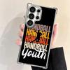 Handball Sport Beschichtet Handyhülle Für Samsung Galaxy S24 S25 FE S26 Edge S23 Ultra S22 S21 Plus S20 Anti-Fall Airbag Abdeckung