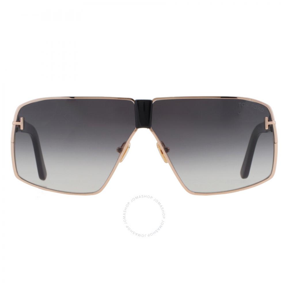 

Мужские солнцезащитные очки Tom Ford Reno Smoke Gradient Shield FT0911 28B 66