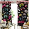 2D FLAT PRINTING 2pcs Curtains (Without Rod) Colorful Controller Collage Contemporary Popular Curtains Polyester Easy Install