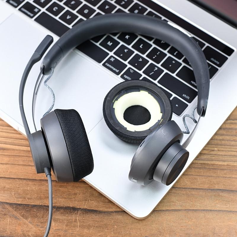 Breathable Mesh Ear Cushions High Density Sponge Earpads For Zone 750 Headsets Extended Comfort During Work Gaming