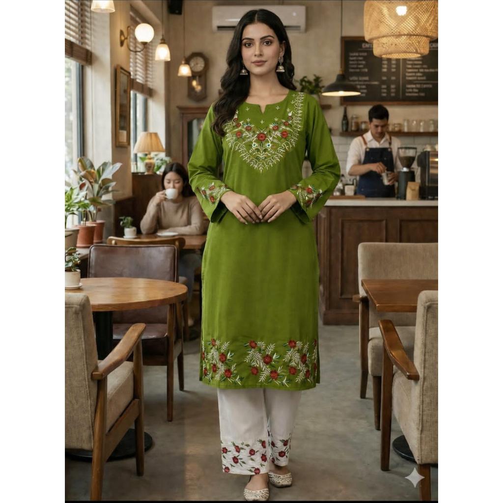 Indian Women Office Wear Kurta Palazzo Set Bollywood Designer Ethnic Kurti Set