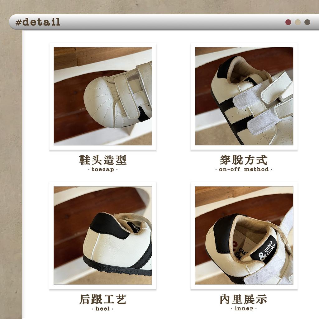 XSHX big head shell shoes retro children's functional thin baseplate shoes Wenzhou classmates autumn new Velcro boys and girls