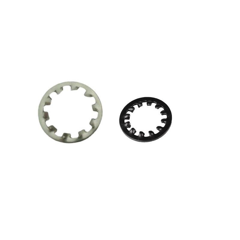 

Silver Black Guitar Potentiometer Jack Switch Locking Anti-slip Washer with Internal Tooth, Sizes M7-M12 Black M8