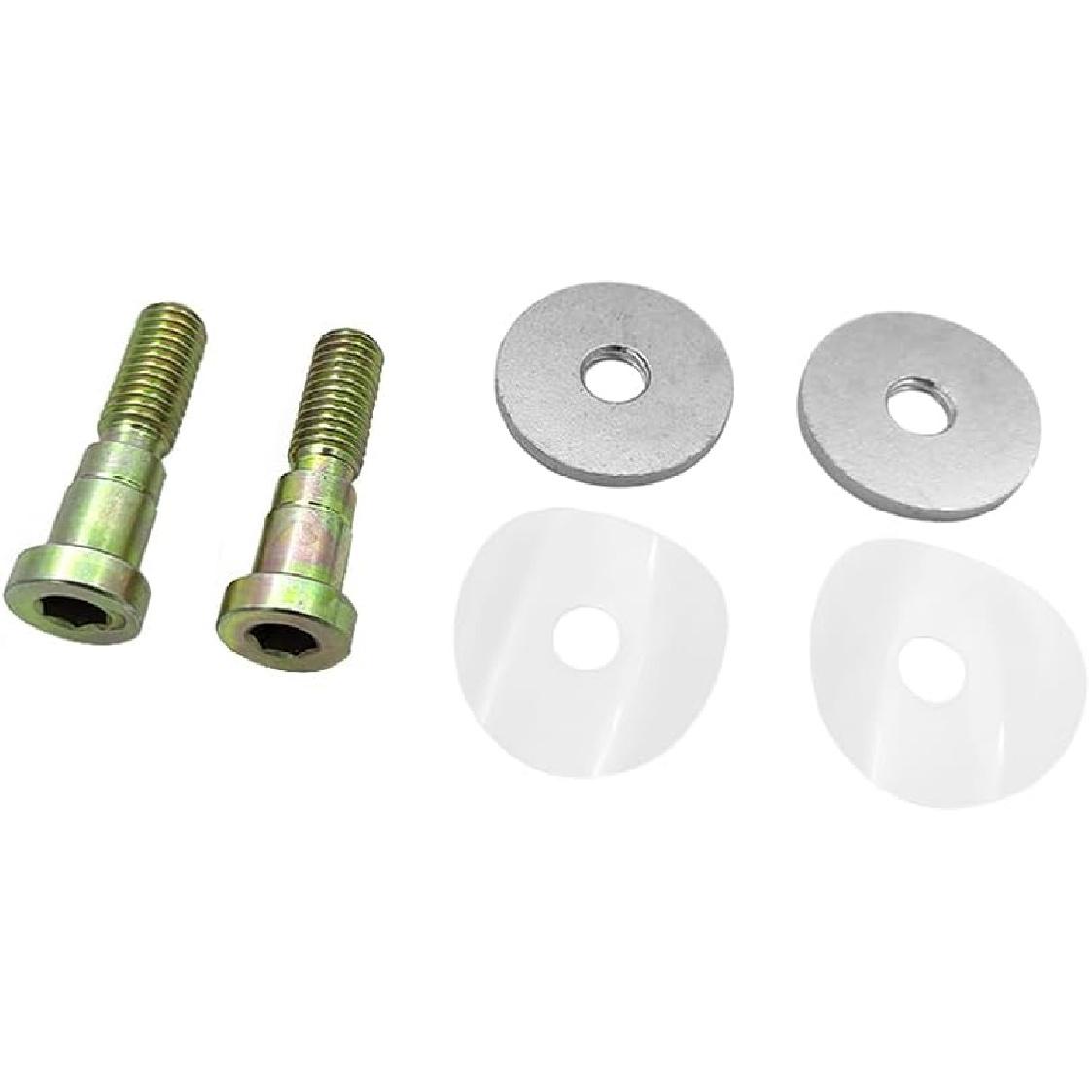 Door Jamb Striker Bolt Kit, 1 Pair Door Jamb Striker with Clear Washers Fits For 1964-1982 Chevy Corvette Camaro Monza Nova GTO
