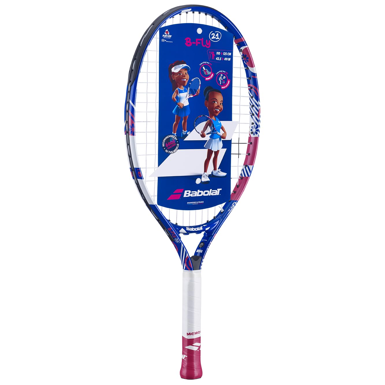 Детская теннисная ракетка Babolat B Fly 21 дюйм (Фиолетовый/Розовый)