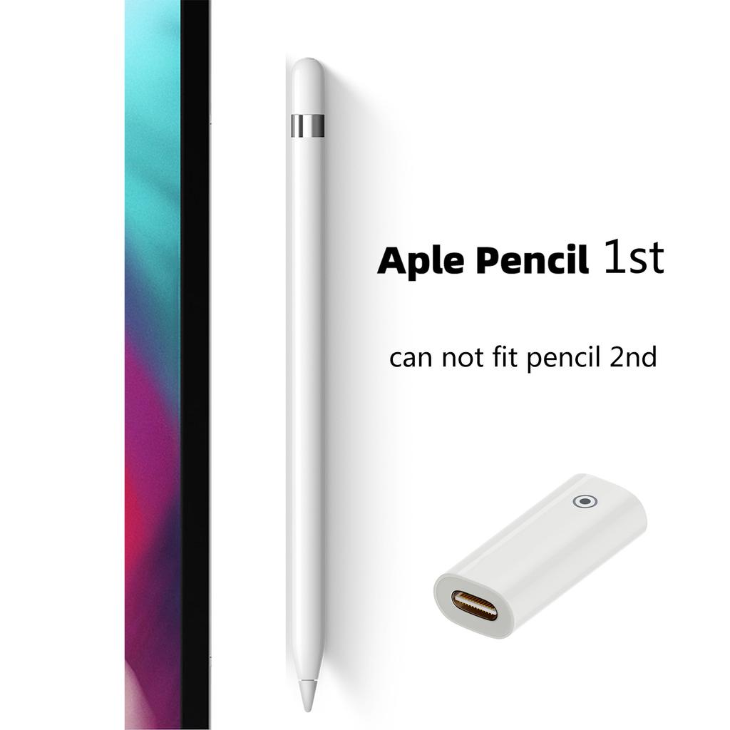 Stylus Pen Power Adapter Charging Cable Connector for iOS Pencil 1st Female To Female Charger Extension Converter