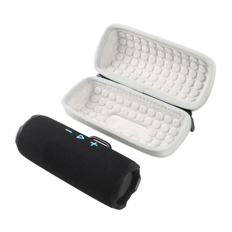 Hard Carry Case For Flip 7 Bluetooth-compatible Speaker Holder Shockproof Bag with Shoulder Strap Soft Flocking Interior