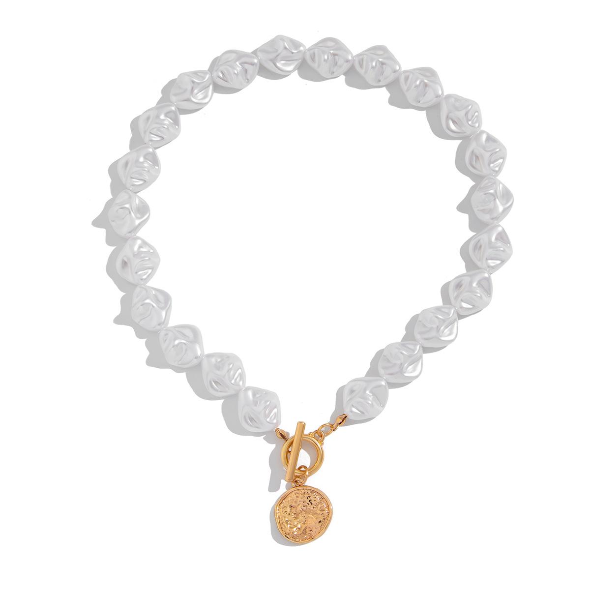 

Богемия барокко искусственный жемчуг Nceklace для женщин в форме сердца OT пряжка кулон ювелирные изделия аксессуары