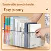 Large Capacity Transparent Acrylic Bookshelf Bookend with Creative Desktop Storage for Dorms & More