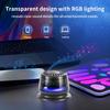 Portable Bluetooth-compatible Speaker LED Lighting Magnetic Speaker Mini Sound Box Phone Holder for Outdoor Travel Party
